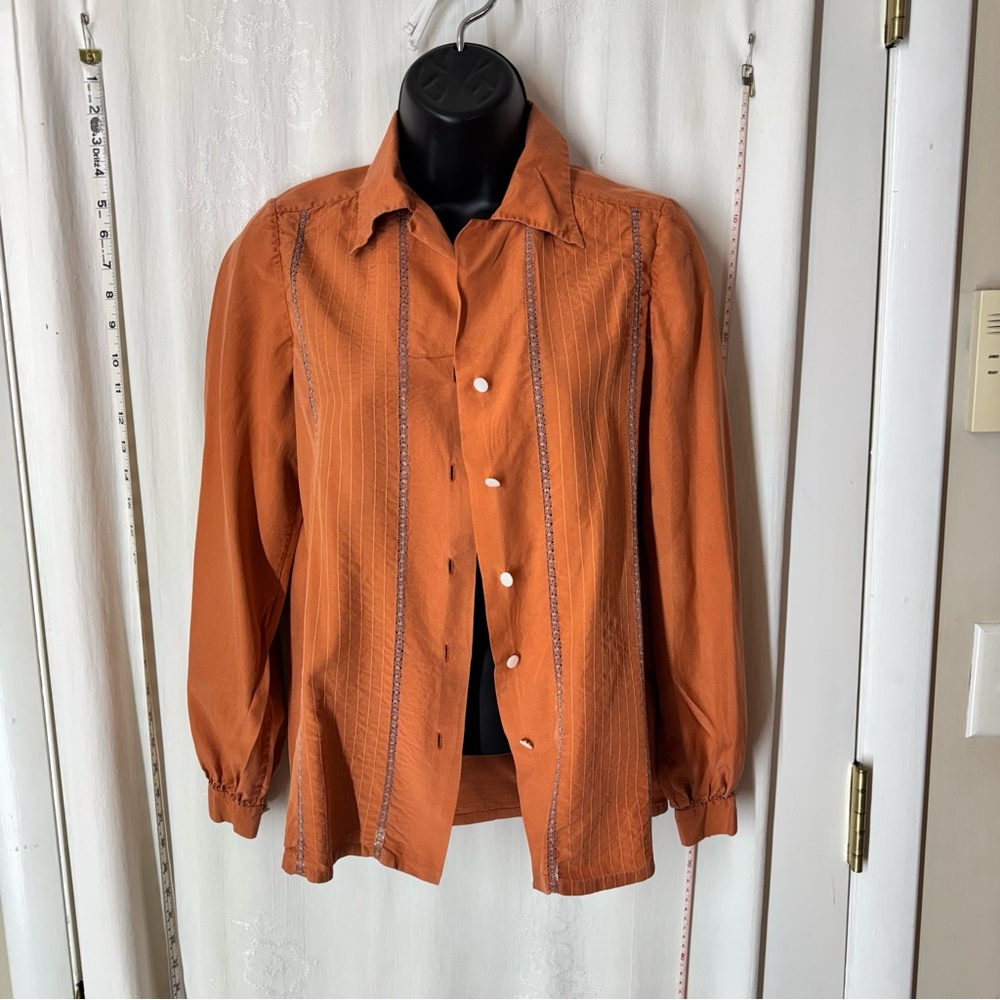 Vintage Peony Silk Blouse